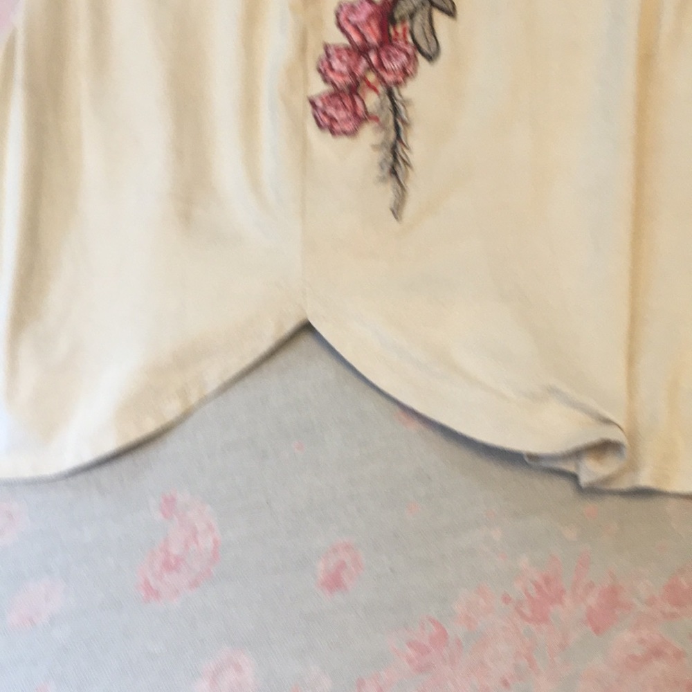 Floral Embroidered Faux Suede Mini Skirt - Picture 4 of 4